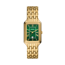 Load image into Gallery viewer, Raquel Three-Hand Date Gold-Tone Stainless Steel Watch ES5341