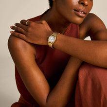 Load image into Gallery viewer, Harlow Three-Hand Gold-Tone Stainless Steel Watch ES5361