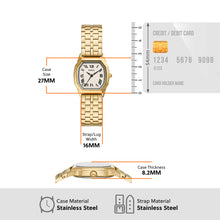 Load image into Gallery viewer, Harlow Three-Hand Gold-Tone Stainless Steel Watch ES5361