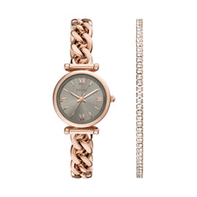 Load image into Gallery viewer, Carlie Rose Gold Tone Analogue Watch ES5378SET