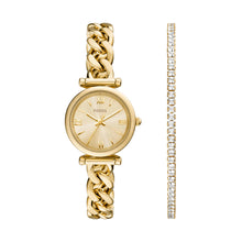 Load image into Gallery viewer, Carlie Gold Tone Analogue Watch ES5387SET