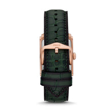 Load image into Gallery viewer, Carraway Three-Hand Green Croco LiteHide™ Leather Watch FS6077