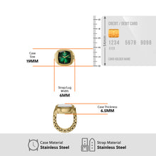 Load image into Gallery viewer, Nick Jonas x Fossil Machine Luxe Watch Ring Gold Tone Analogue Watches LE1213