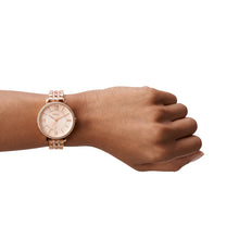 Load image into Gallery viewer, Jacqueline Rose-Tone Stainless Steel Watch ES3546