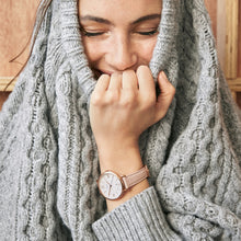 Load image into Gallery viewer, Jacqueline Date Blush Leather Watch ES3988