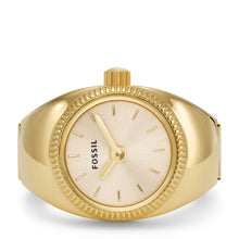 Load image into Gallery viewer, Watch Ring Two-Hand Gold-Tone Stainless Steel ES5246