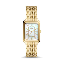 Load image into Gallery viewer, Raquel Three-Hand Date Gold-Tone Stainless Steel Watch ES5304