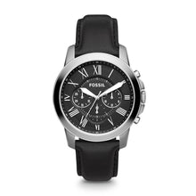 Load image into Gallery viewer, Grant Chronograph Black Leather Watch FS4812IE