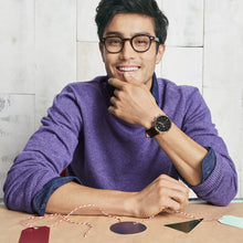 Load image into Gallery viewer, Neutra Chronograph Black Leather Watch FS5381