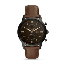 Load image into Gallery viewer, Townsman 44mm Chronograph Brown Leather Watch FS5437
