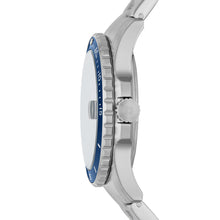 Load image into Gallery viewer, Fossil Blue Three-Hand Date Stainless Steel Watch FS5949