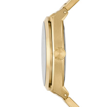 Load image into Gallery viewer, Everett Three-Hand Date Gold-Tone Stainless Steel Watch FS5965