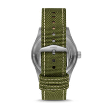 Load image into Gallery viewer, Defender Solar-Powered Olive Nylon Watch FS5977