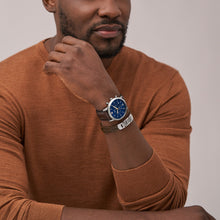 Load image into Gallery viewer, Neutra Chronograph Brown Leather Watch and Bracelet Box Set FS6018SET