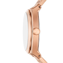 Load image into Gallery viewer, Everett Three-Hand Date Rose Gold-Tone Stainless Steel Watch FS6028