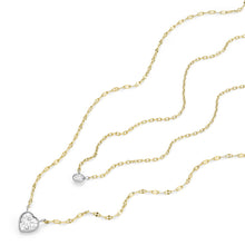 Load image into Gallery viewer, Fossil Sadie Tokens Of Affection Two-Tone Stainless Steel Chain Necklace JF04357998