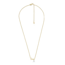 Load image into Gallery viewer, Fossil Sadie Love Notes Two-Tone Stainless Steel Station Necklace JF04363998