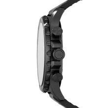 Load image into Gallery viewer, Nate Chronograph Black Leather Watch JR1354