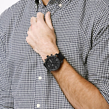 Load image into Gallery viewer, Nate Chronograph Black Leather Watch JR1354