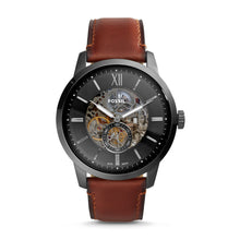 Load image into Gallery viewer, Townsman 48mm Automatic Amber Leather Watch ME3181