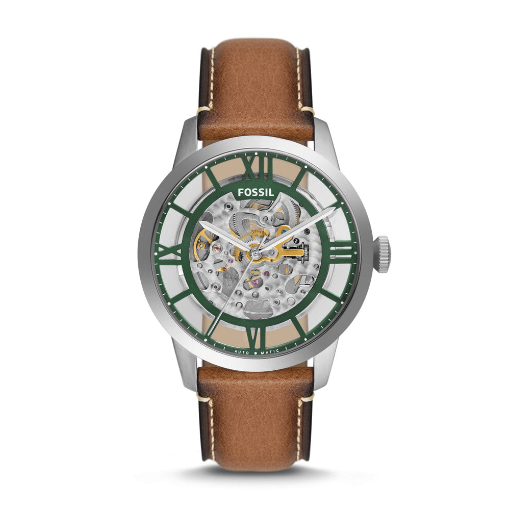 Townsman Automatic Tan Eco Leather Watch ME3234 – Fossil - Hong Kong  Official Site for Watches, Handbags & Smartwatches