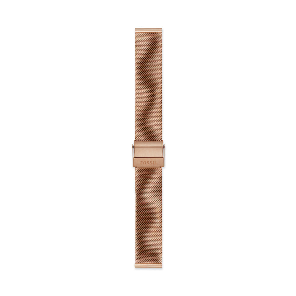 16mm Rose Gold-Tone Steel Mesh Bracelet S161057 – Fossil Hong