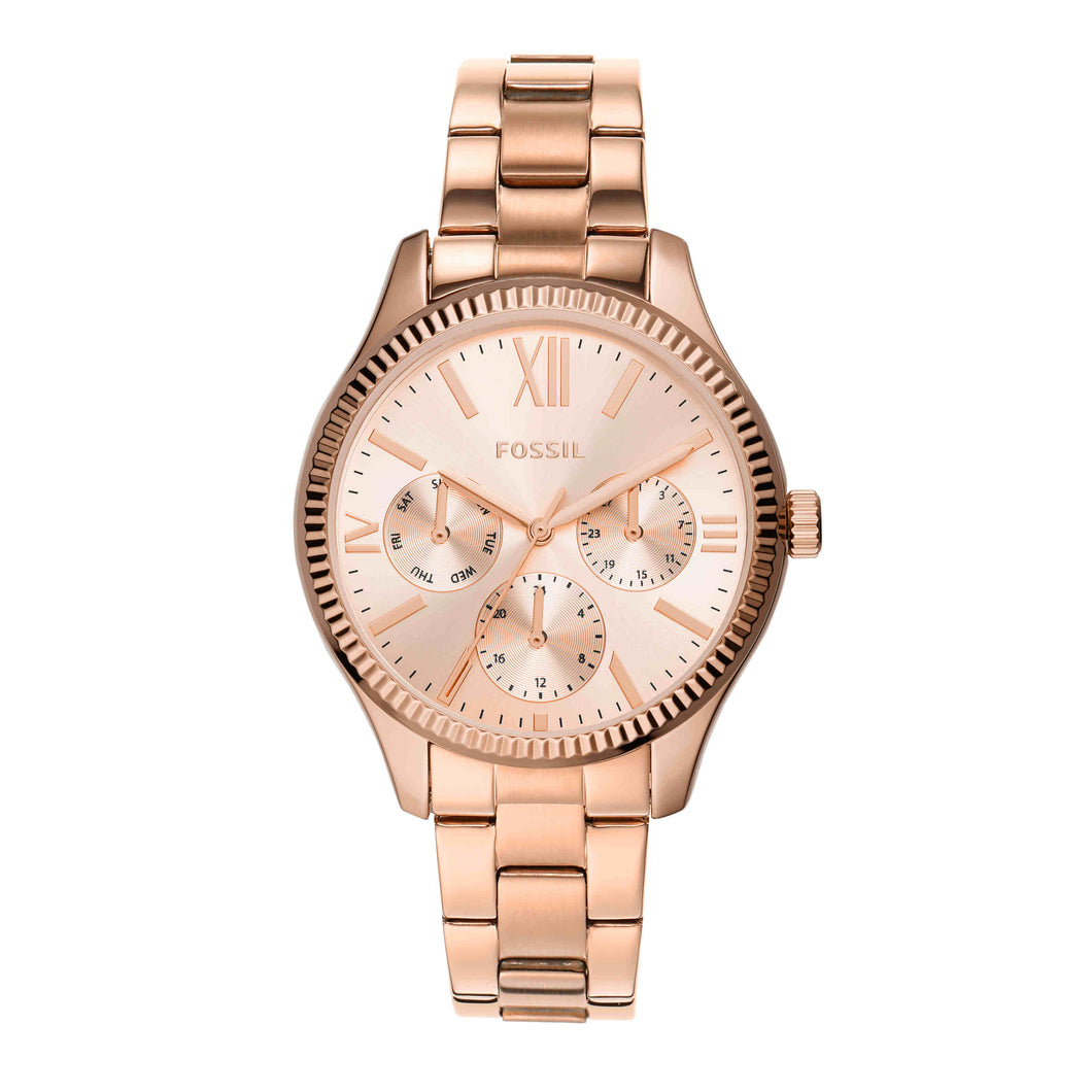 Rye Rose Gold Tone Analogue Watch BQ3691