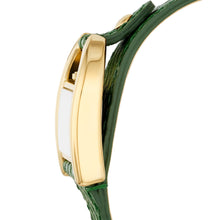 Load image into Gallery viewer, Harwell Three-Hand Green LiteHide™ Leather Watch ES5267
