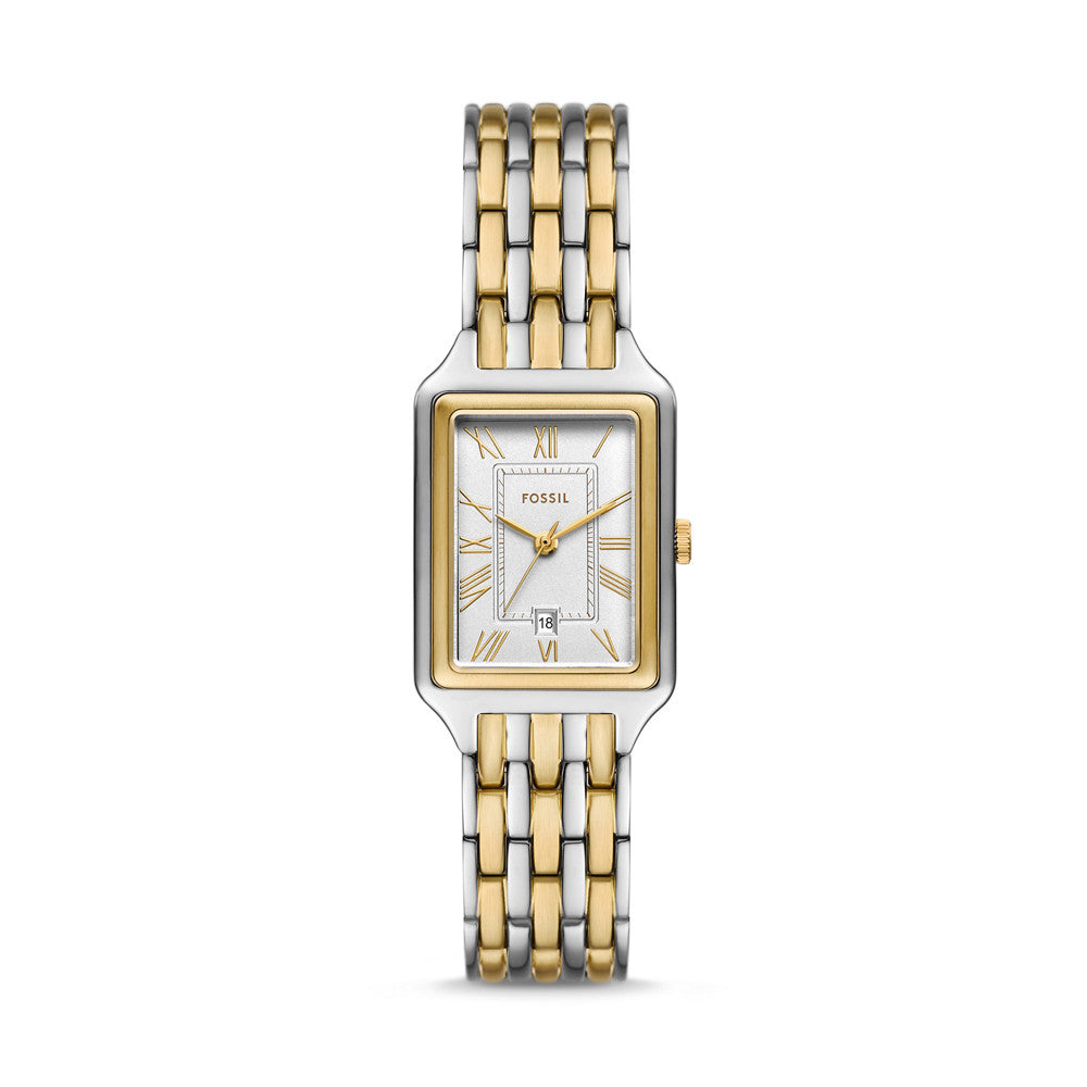 Raquel Three-Hand Date Two-Tone Stainless Steel Watch ES5368