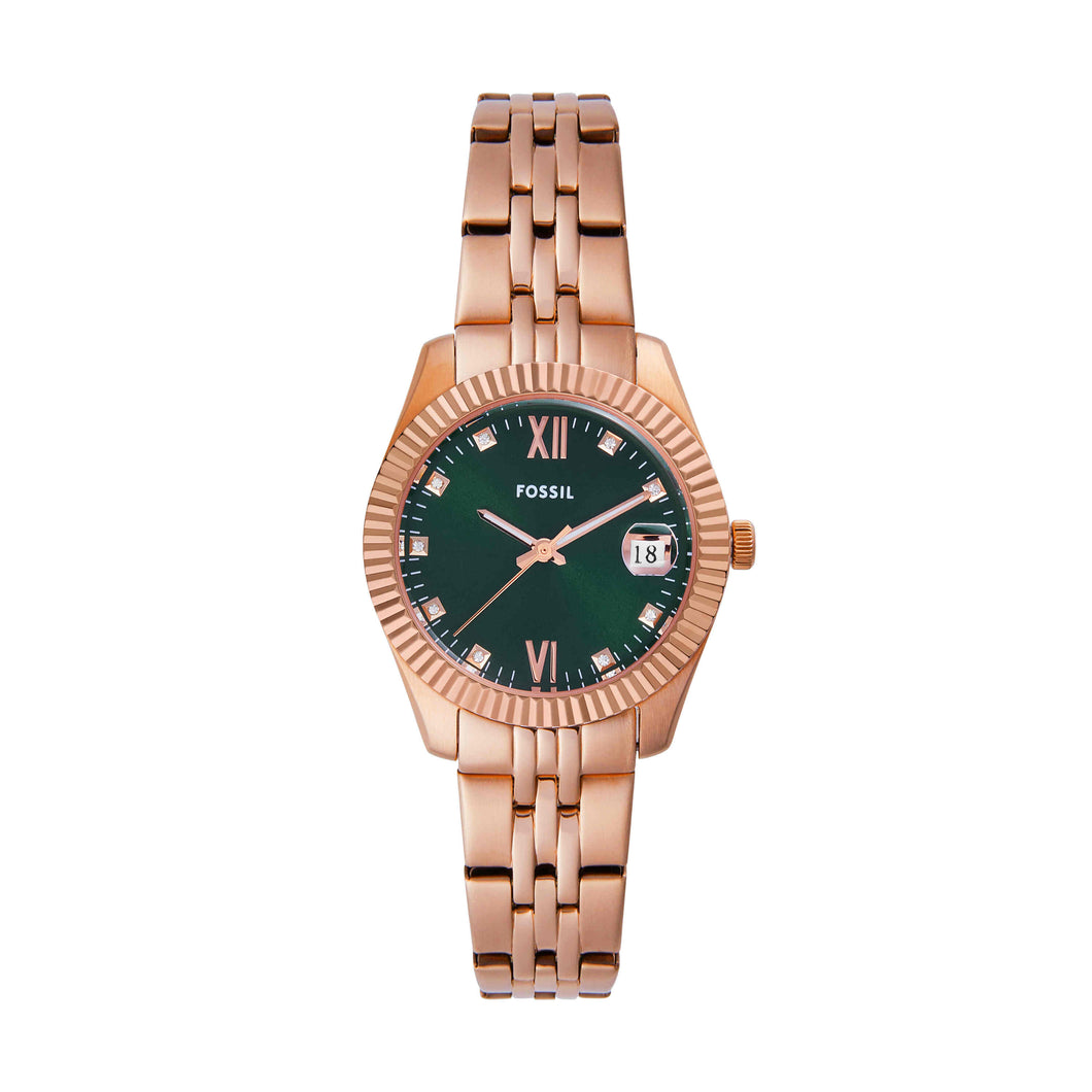 Scarlette Rose Gold Tone Analogue Watch ES5369