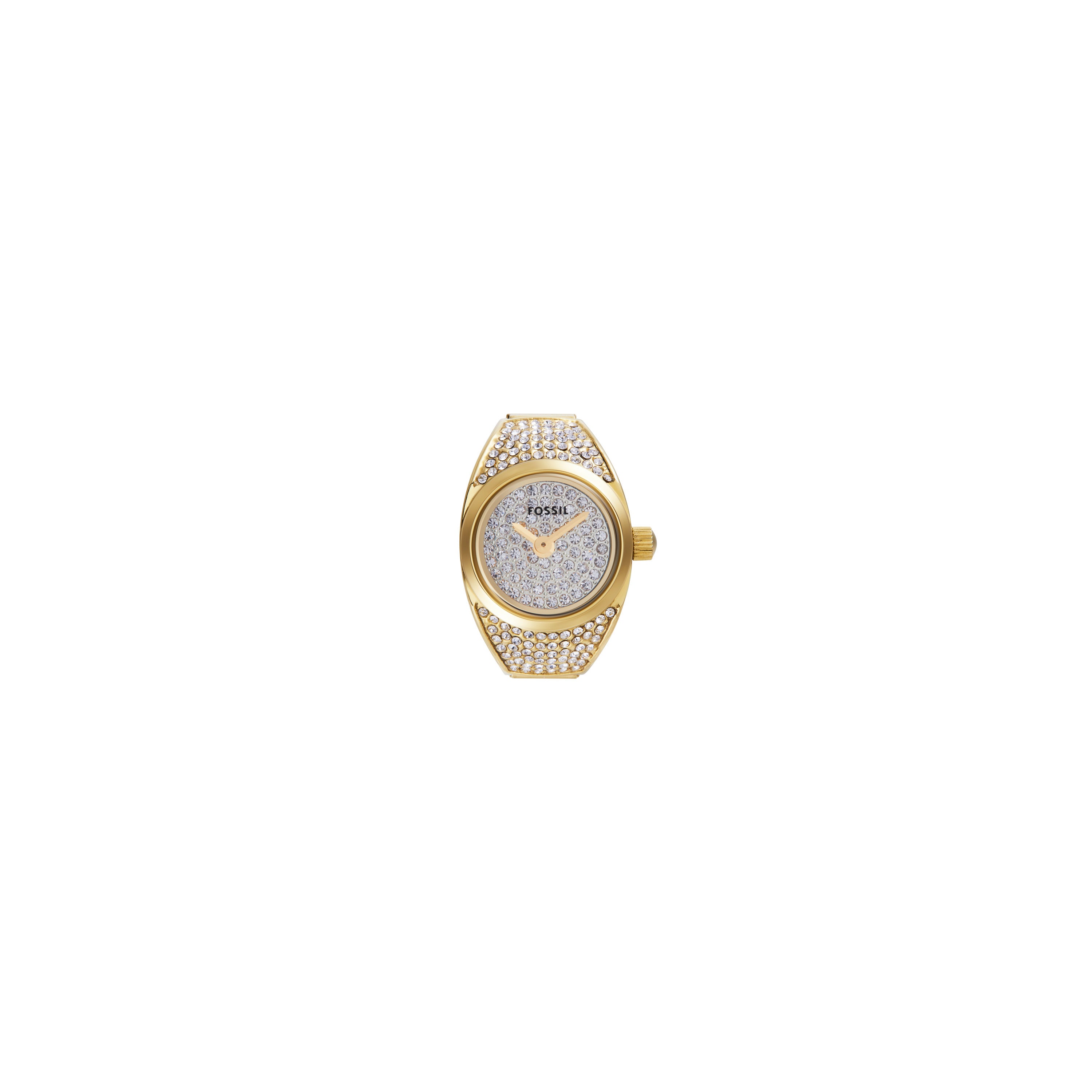 値下げ❗️FOSSIL ハートWatch Ring ゴールド/ピンク Watch Ring Two-Hand Stainless Steel - ES5408 - Fossil