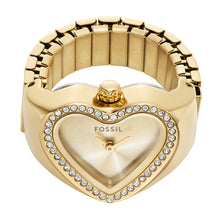 Load image into Gallery viewer, Watch Ring Two-Hand Gold-Tone Stainless Steel ES5407
