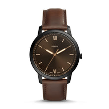 Load image into Gallery viewer, Minimalist Three-Hand Brown Leather Watch FS5551
