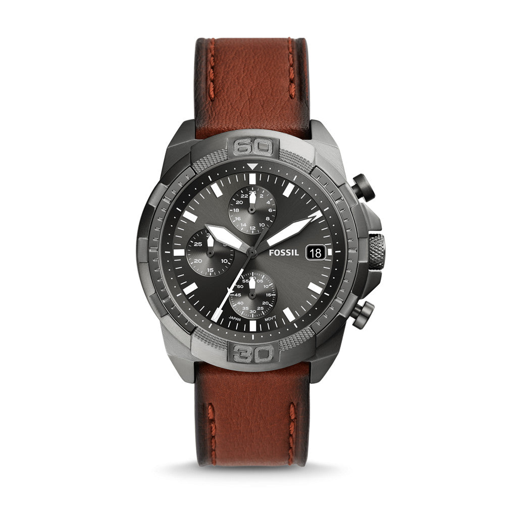 Bronson Chronograph Brown LiteHide™ Leather Watch FS5855