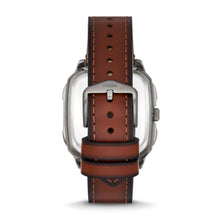 Load image into Gallery viewer, Inscription Three-Hand Date Amber LiteHide™ Leather Watch FS5934
