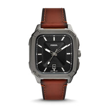 Load image into Gallery viewer, Inscription Three-Hand Date Amber LiteHide™ Leather Watch FS5934
