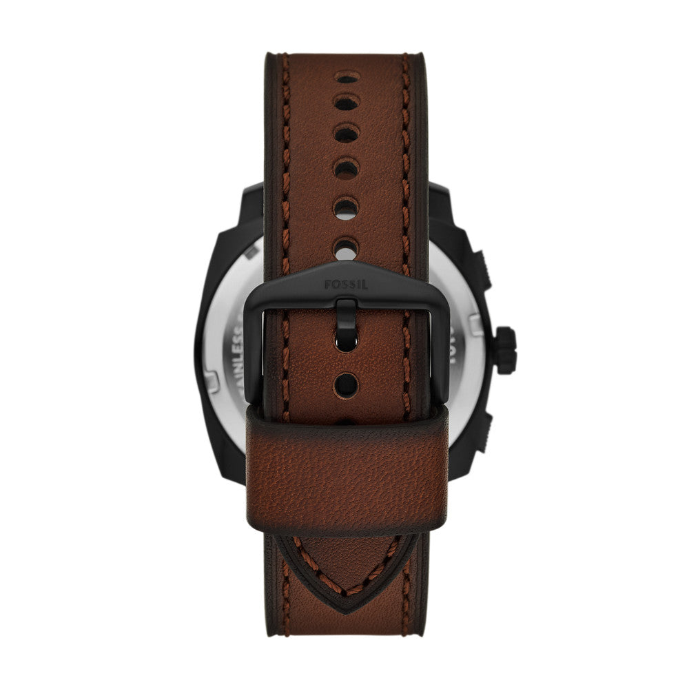 Machine Chronograph Brown Leather Watch FS6101
