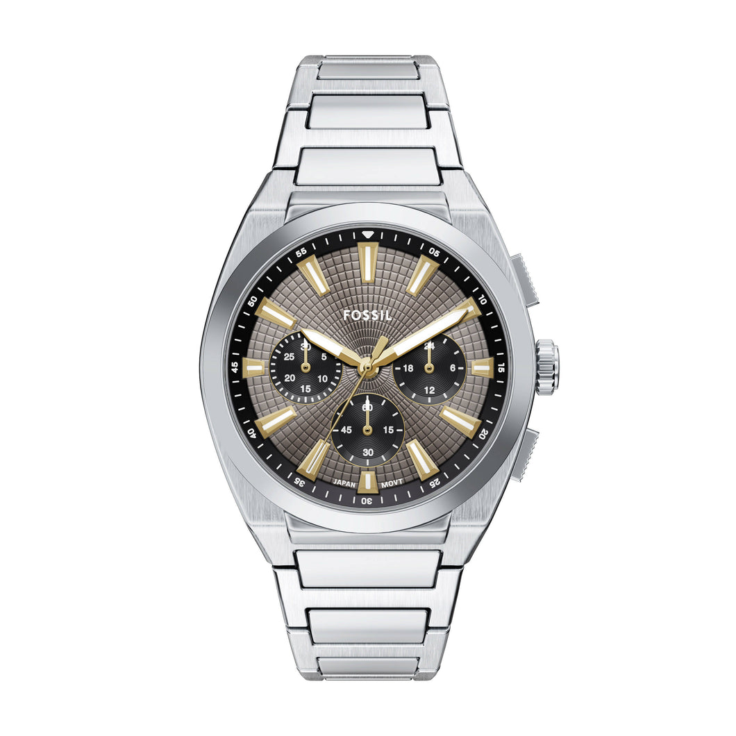 Everett Silver Tone Chronograph Watches FS6128