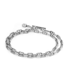 Load image into Gallery viewer, Heritage D-Link Stainless Steel Chain Bracelet JA7245040
