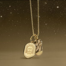 Load image into Gallery viewer, Star Wars™ C-3PO™ Gold-Tone Stainless Steel Dog Tag Necklace JF04478710

