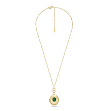 Load image into Gallery viewer, Heritage Locket Collection Green Malachite Pendant Necklace JF04711710
