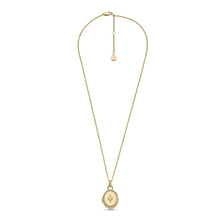 Load image into Gallery viewer, Sadie Locket Collection Gold-Tone Stainless Steel Pendant Necklace JF04735710
