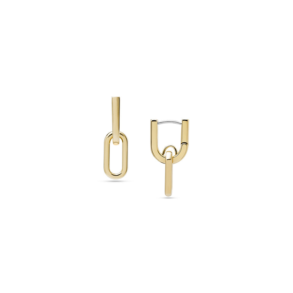 Heritage D-Link Gold-Tone Stainless Steel Drop Earrings JF04780710