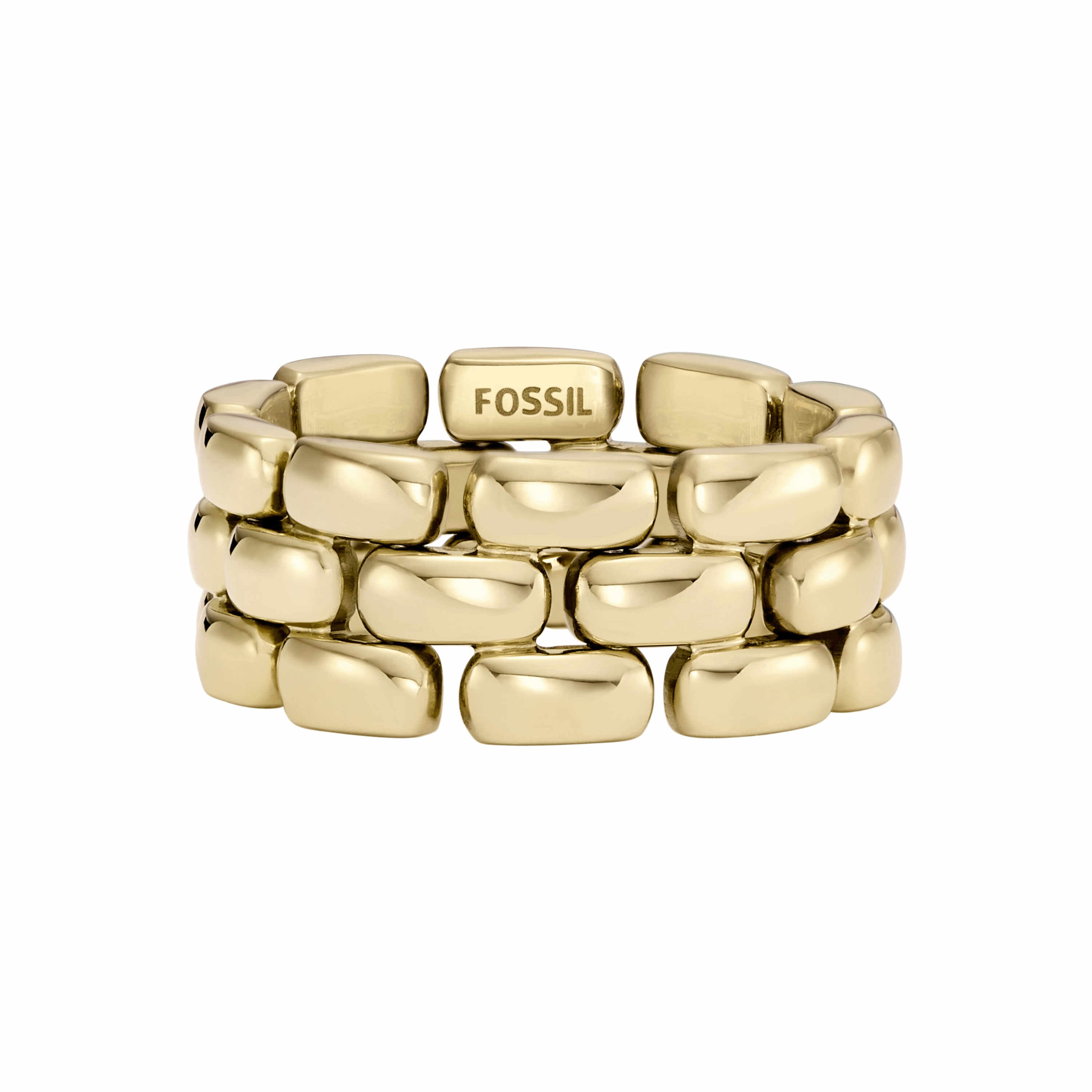 値下げ❗️FOSSIL ハートWatch Ring ゴールド/ピンク Ladies' Fossil Crystal Accent Heart-Shaped Watch Ring with