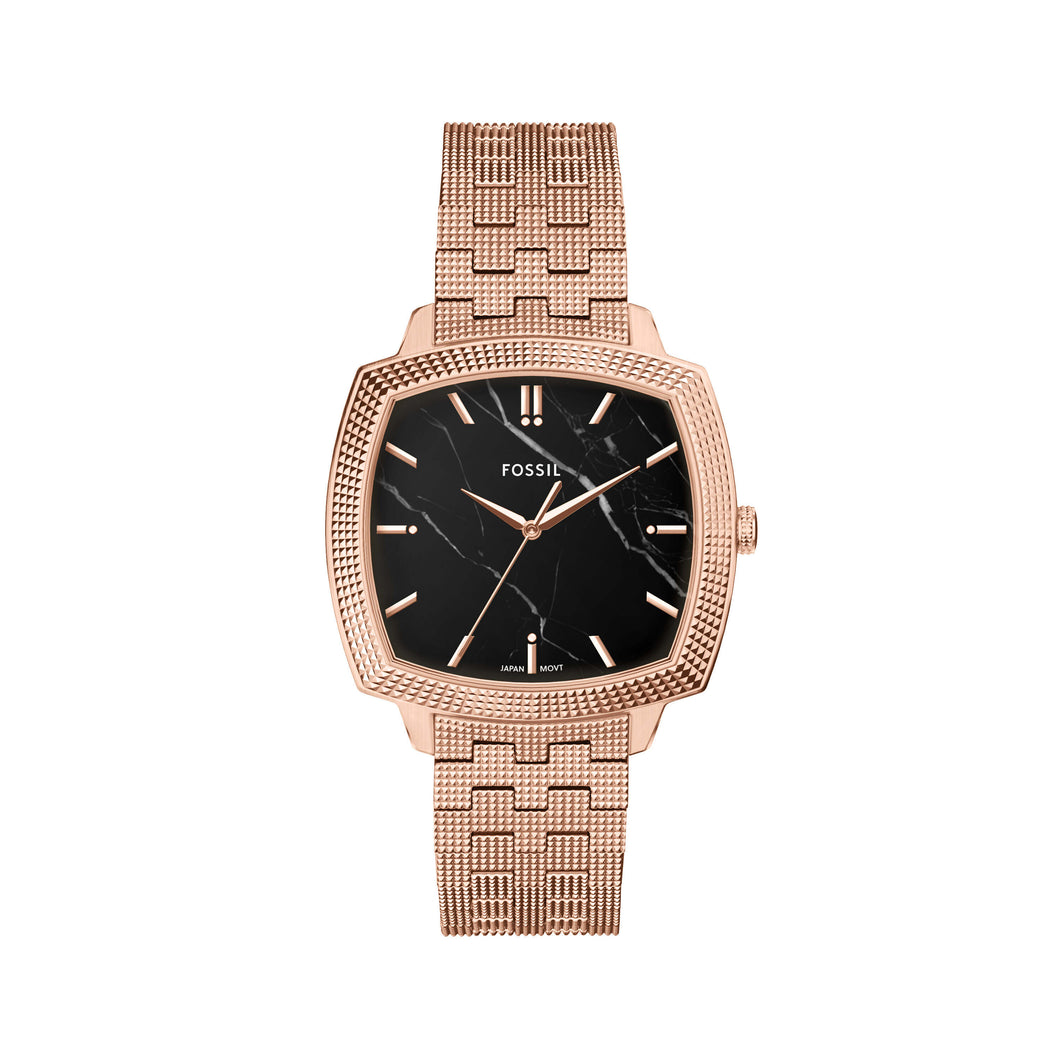 Nick Jonas x Fossil Machine Luxe Rose Gold Analogue Watches LE1226