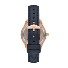 Load image into Gallery viewer, Stella Automatic Navy LiteHide™ Leather Watch ME3212
