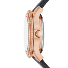 Load image into Gallery viewer, Stella Automatic Navy LiteHide™ Leather Watch ME3212
