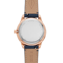 Load image into Gallery viewer, Stella Automatic Navy LiteHide™ Leather Watch ME3212
