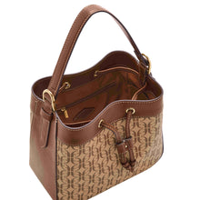 Load image into Gallery viewer, Tessa Brown Bucket Bag SHB3173268
