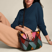 Load image into Gallery viewer, Jolie Leather Patchwork Crossbody Bag ZB11077186
